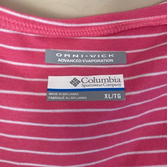 Columbia, XL, pink & white striped dress - Picture 4 of 8